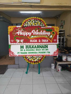 Papan Bunga di Pancoran Mas