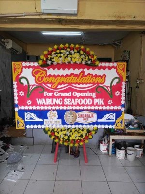 Papan Bunga di Pancoran Mas