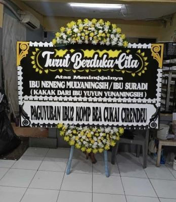 Papan Bunga di Pancoran Mas