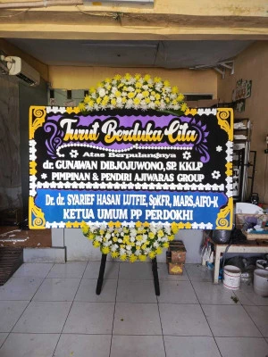 Papan Bunga di Pancoran Mas